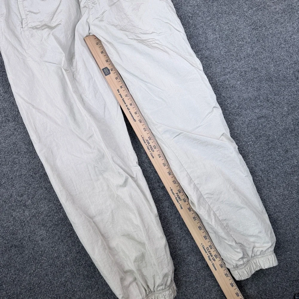 Nike Swoosh Woven Track Jogger Pants Mens M Bone Gray Sportswear DJ0478
